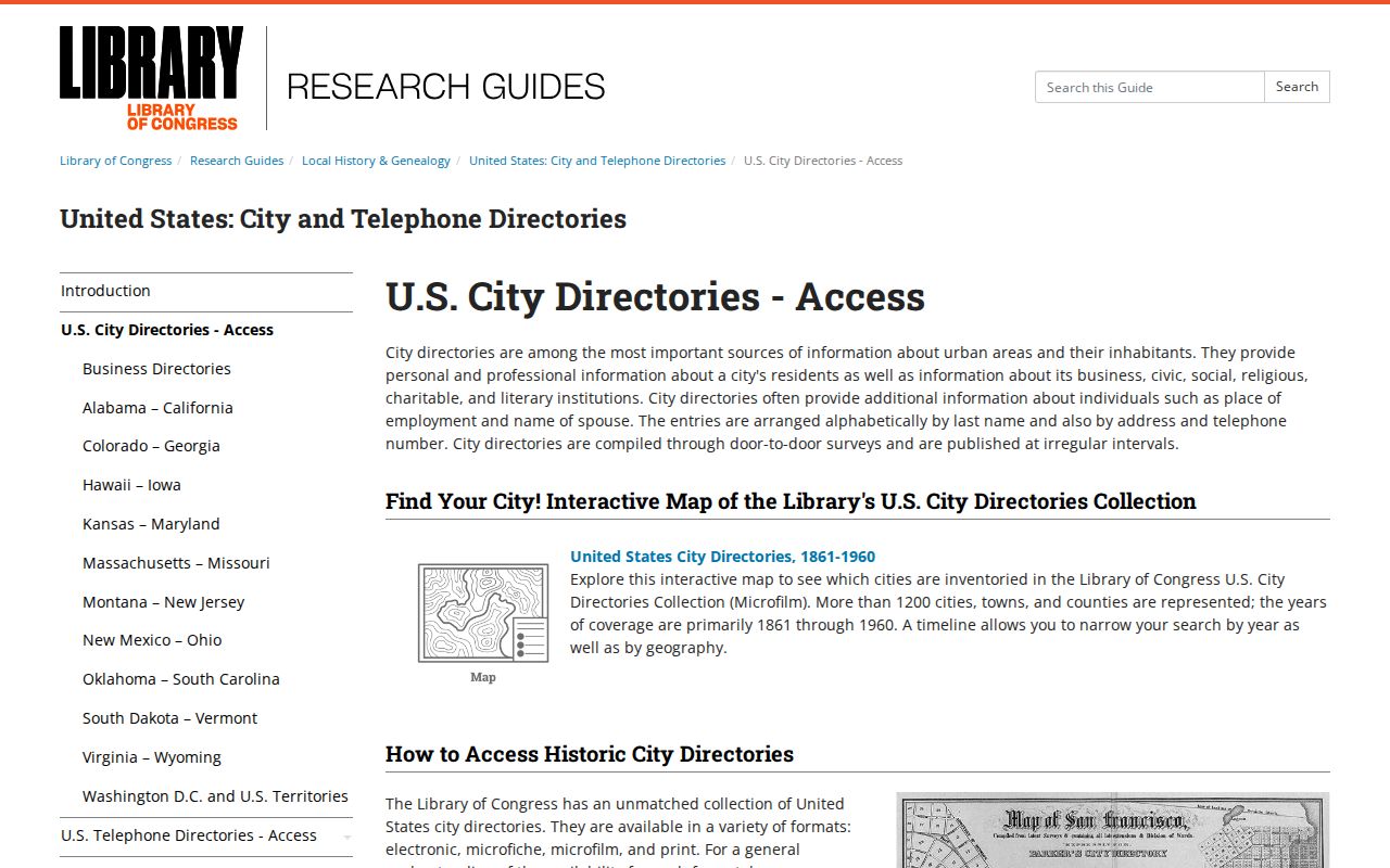 Carson City city directory digitized and microfilm research guide