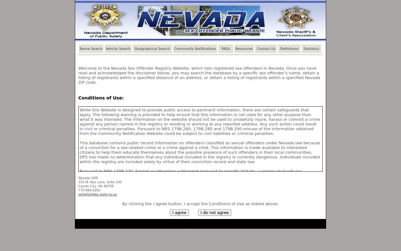 Carson City residents directory Nevada registry name and geographic search